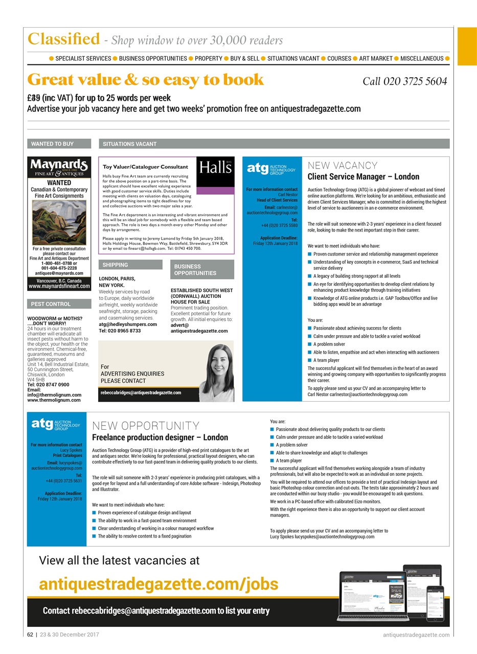 Antiques Trade Gazette Preview Pages
