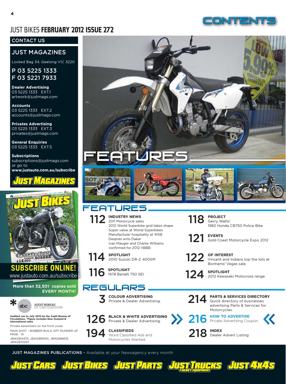 JUST BIKES Preview Pages