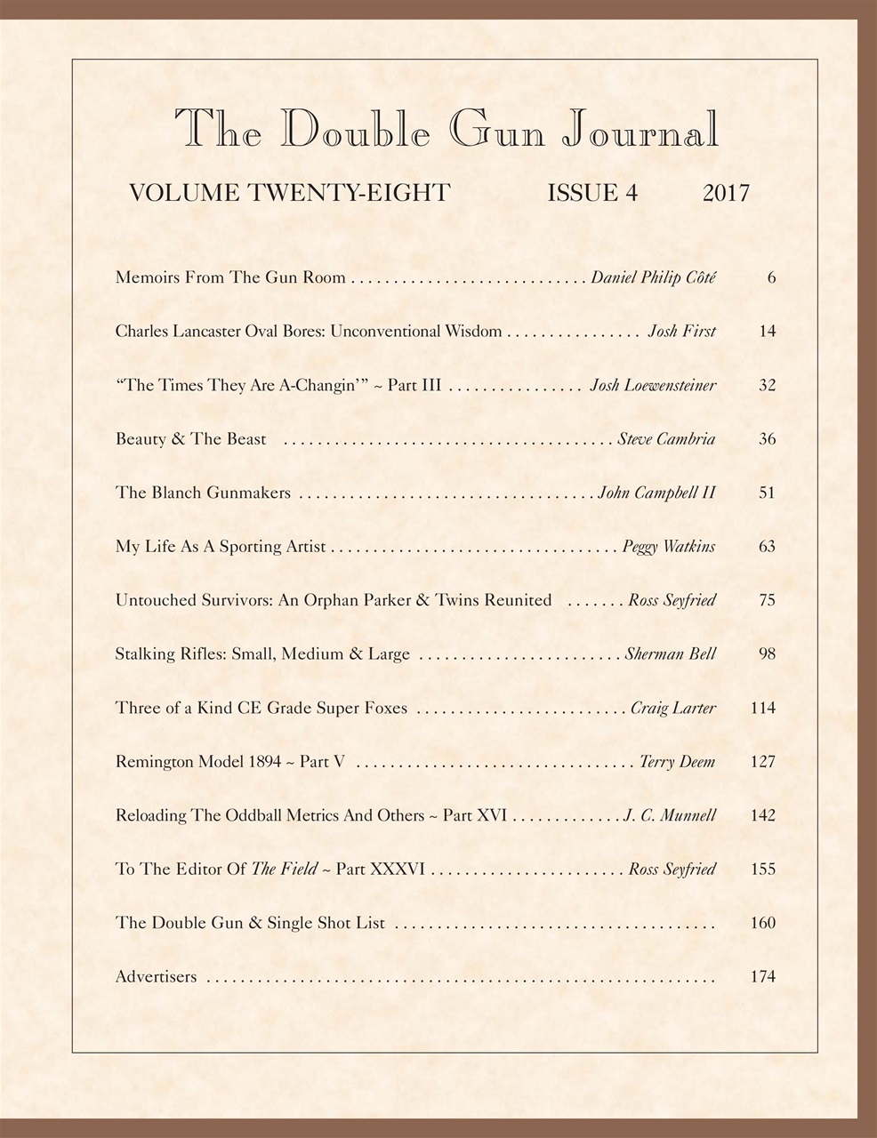 Double Gun Journal Preview Pages