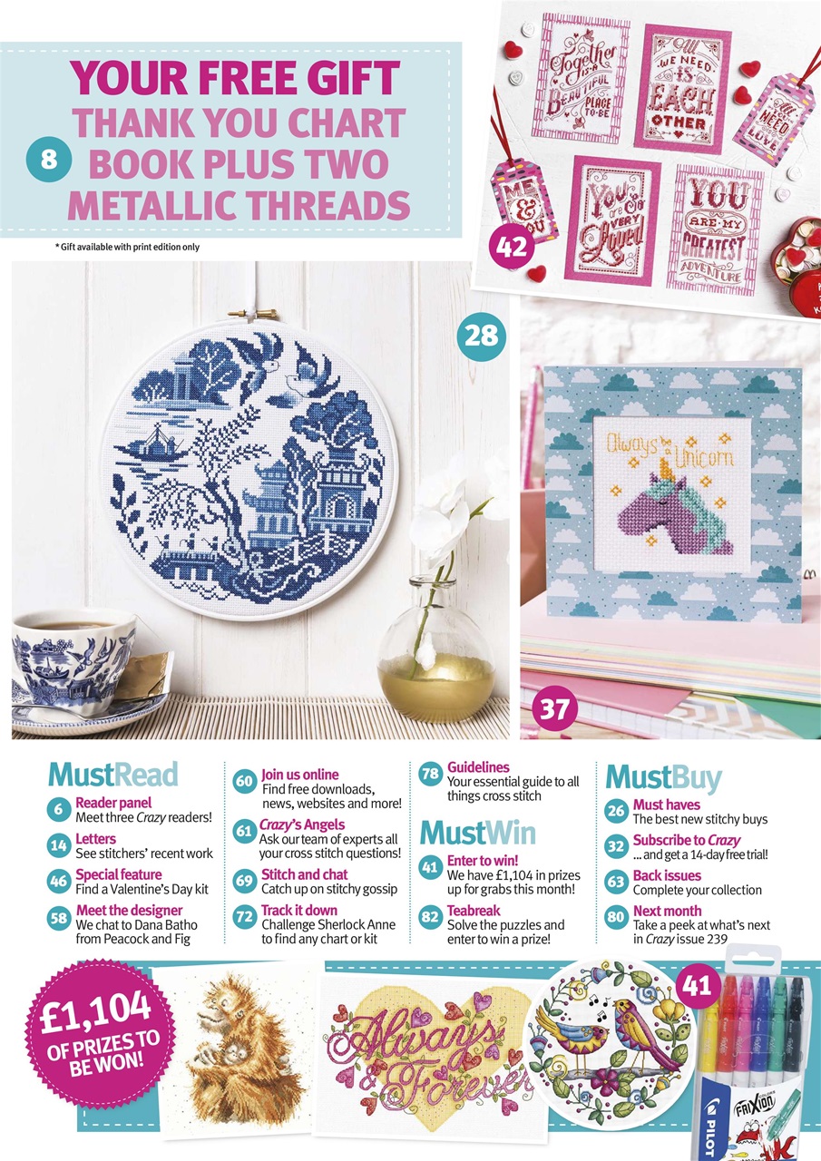 Cross Stitch Crazy Preview Pages