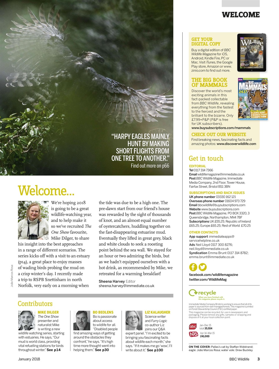 BBC Wildlife Magazine Preview Pages