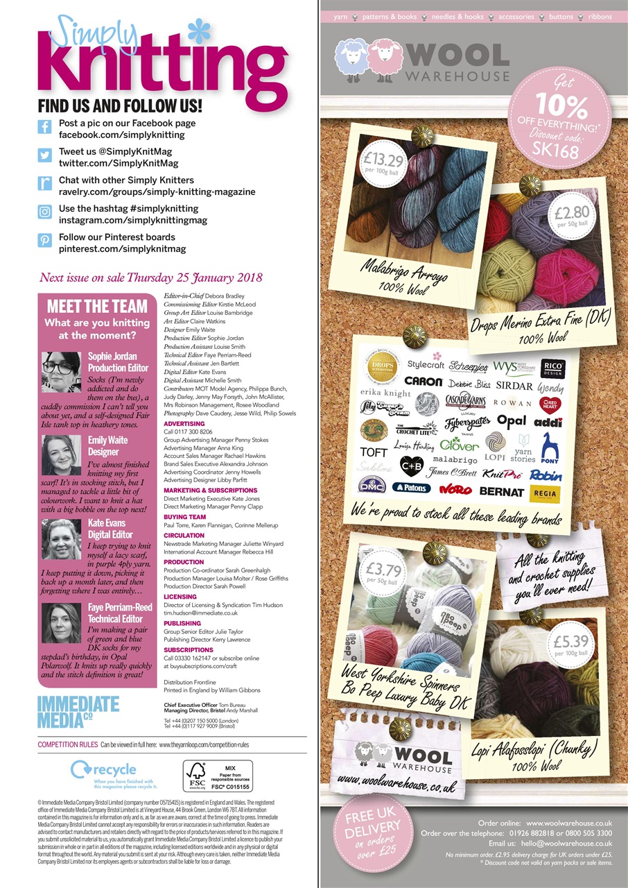 Simply Knitting Preview Pages