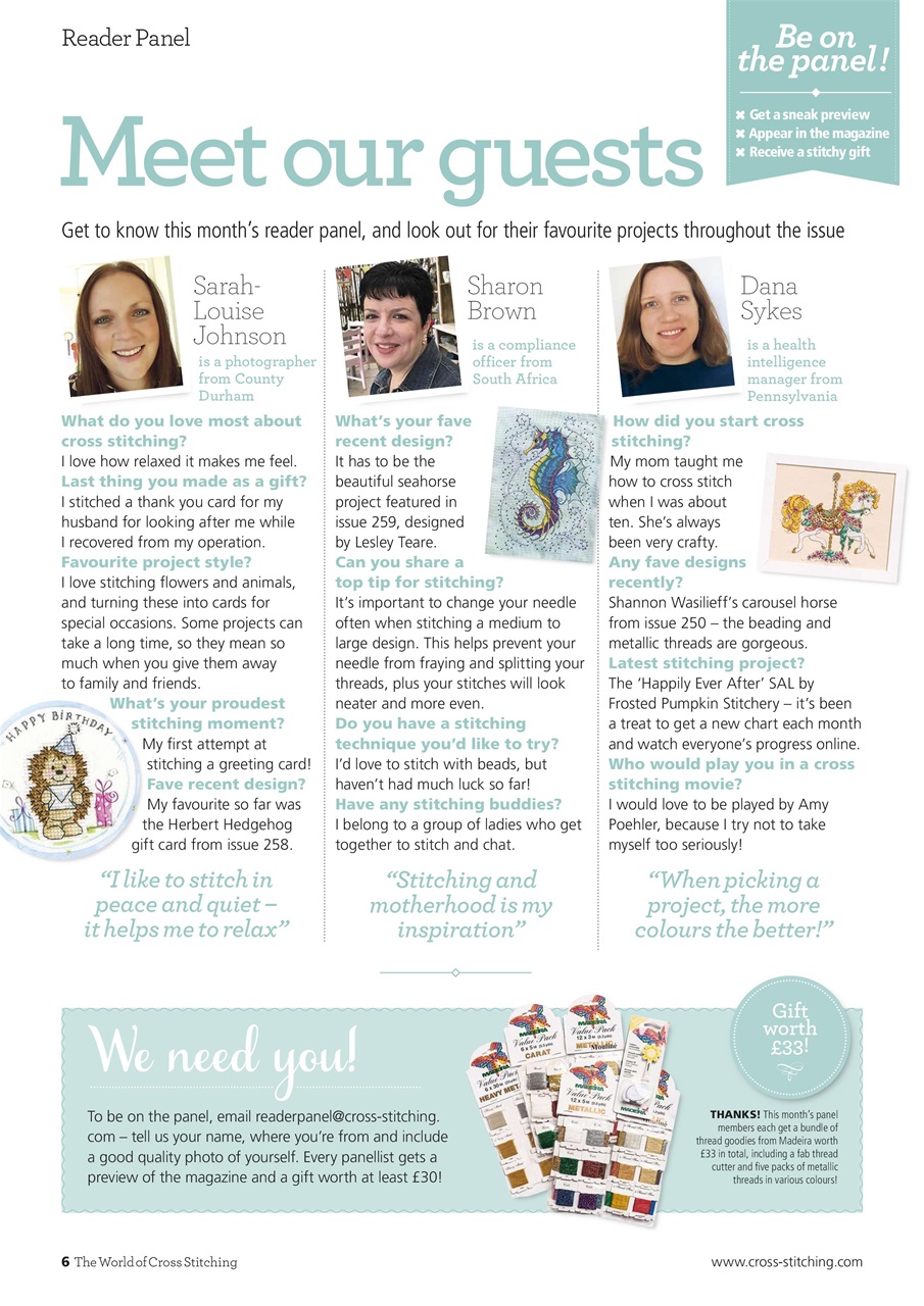 The World of Cross Stitching Preview Pages