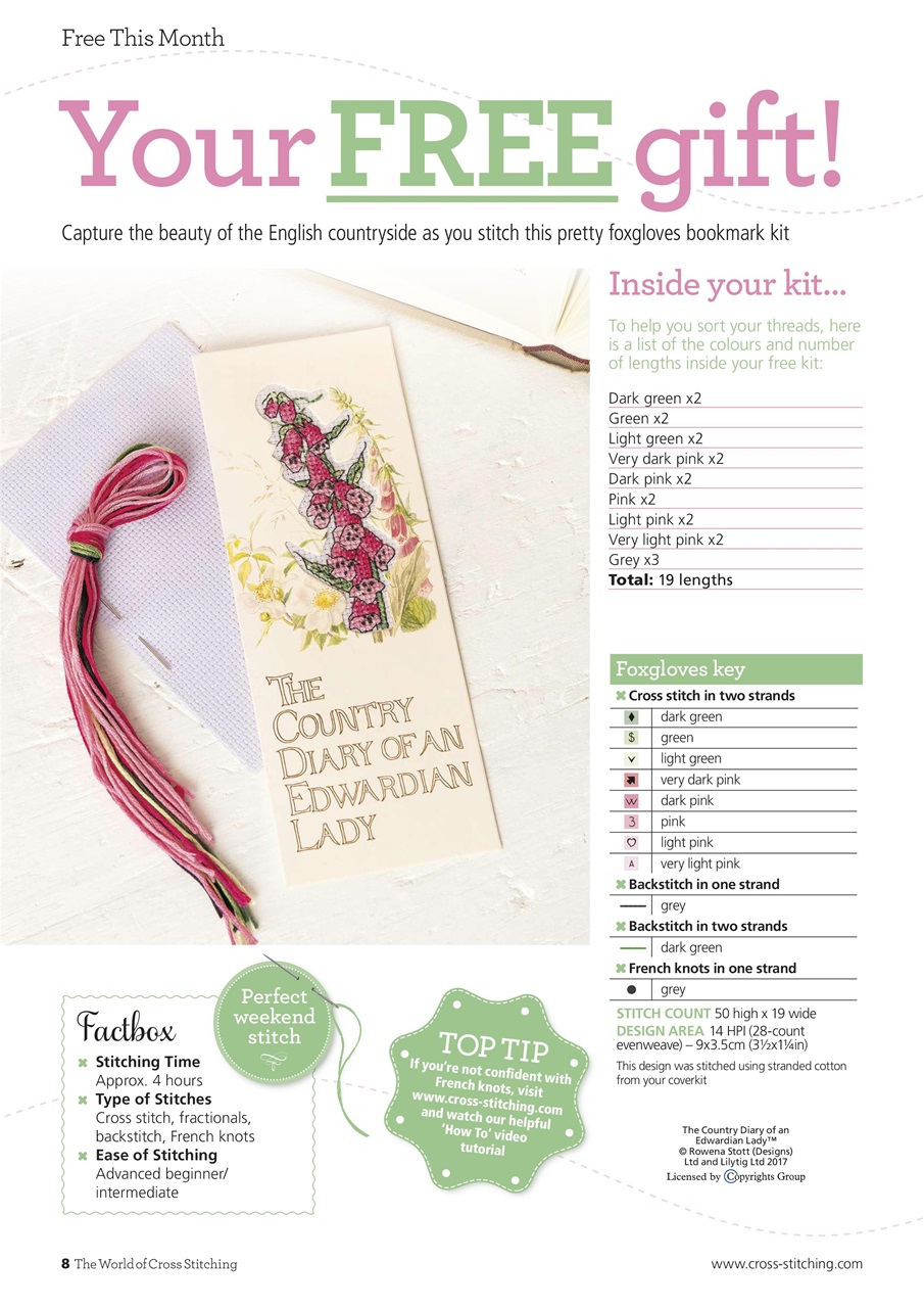 The World of Cross Stitching Preview Pages