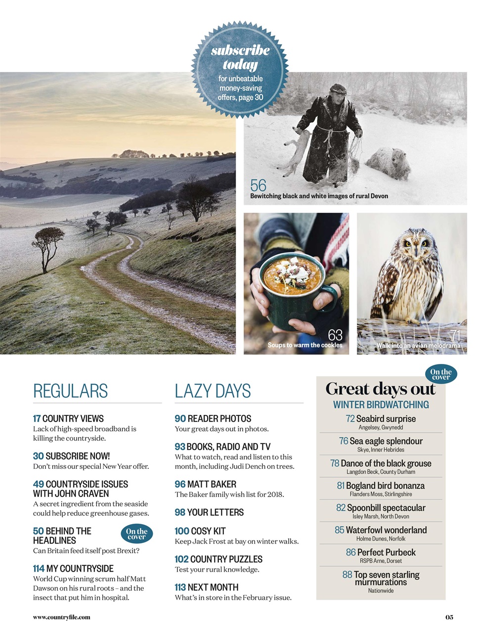 BBC Countryfile Magazine Preview Pages