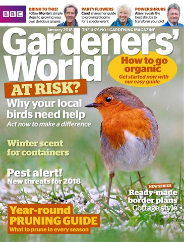 BBC Gardeners’ World Magazine issue January 2018