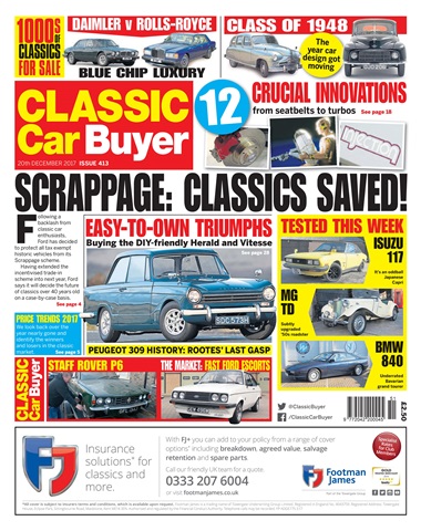 Classic Car Buyer issue 20 December 2017