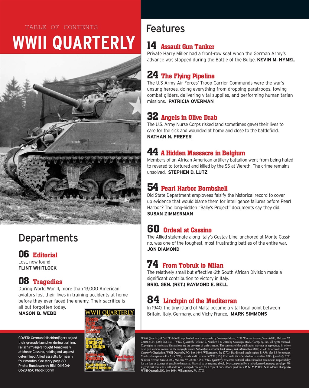 WWII Quarterly Preview Pages