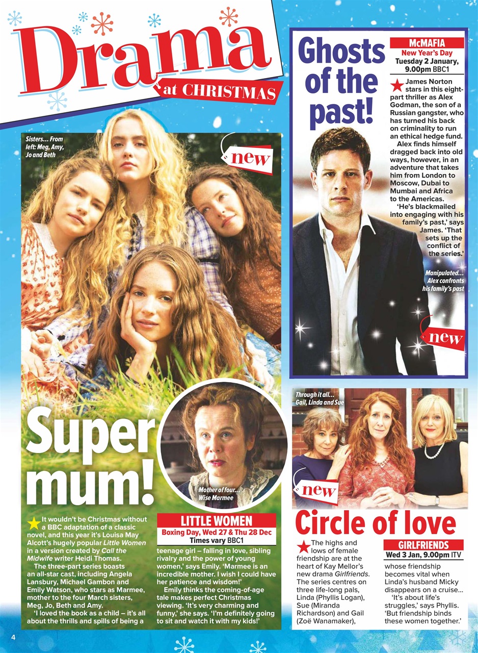 What's on TV Preview Pages