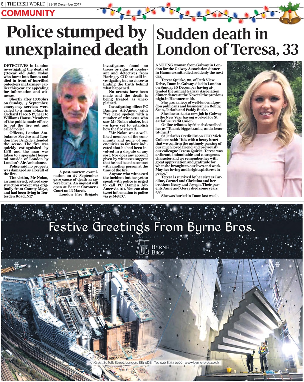 Irish World Preview Pages