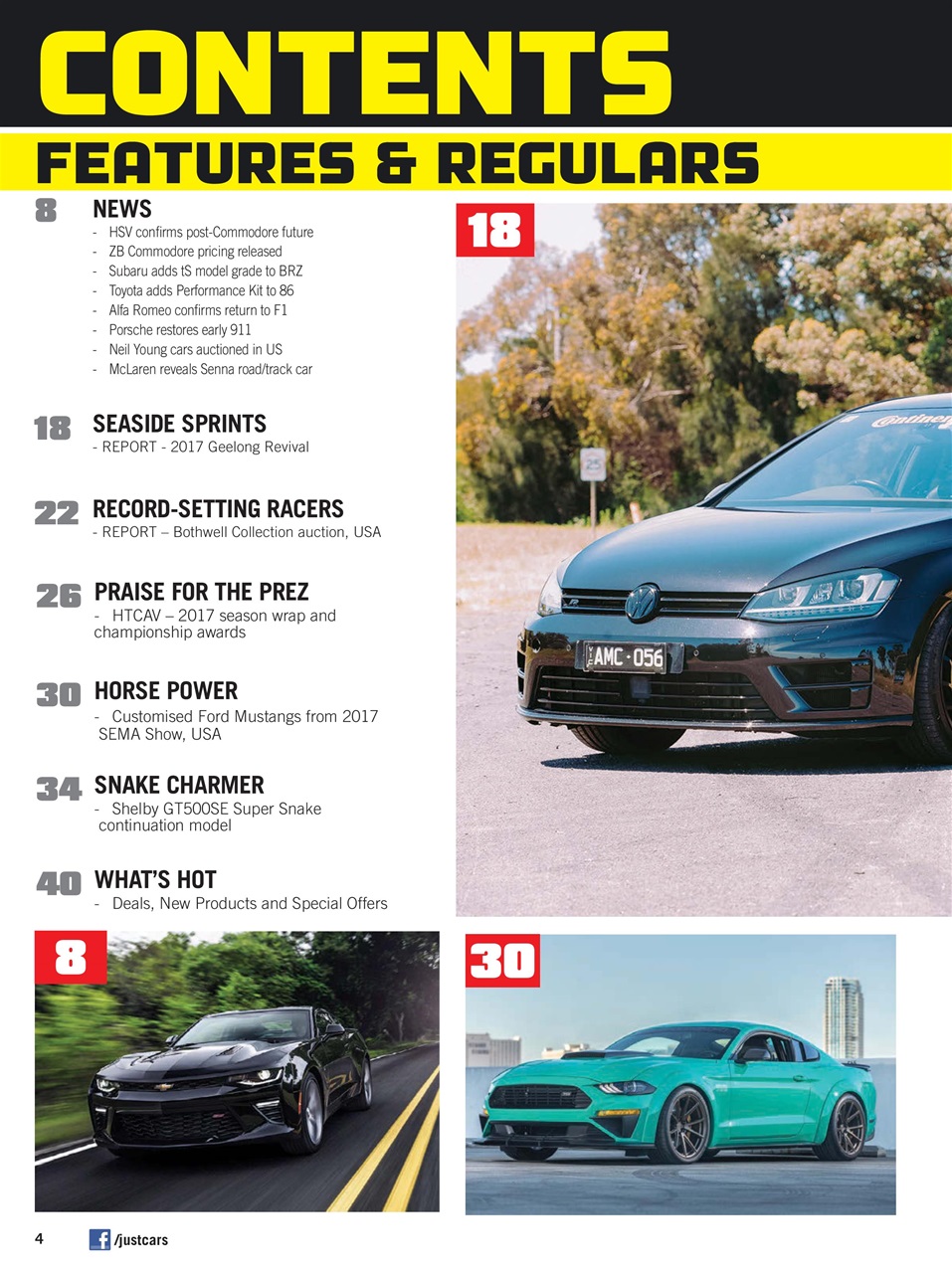 JUST CARS Preview Pages