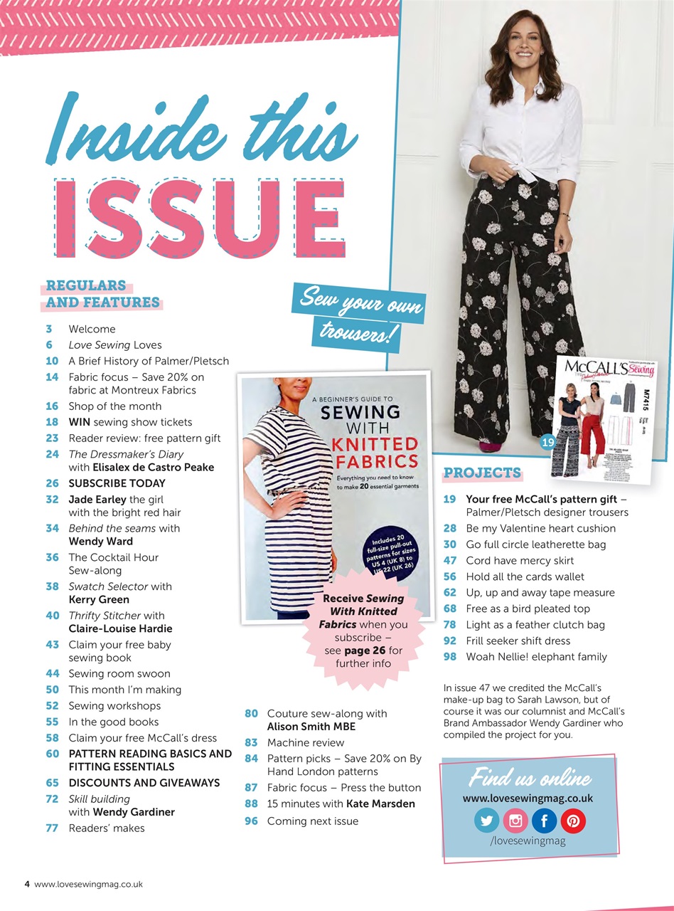 Love Sewing Preview Pages