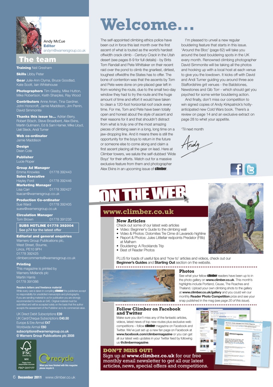 Climber Preview Pages