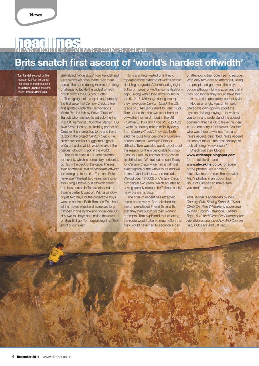 Climber Preview Pages