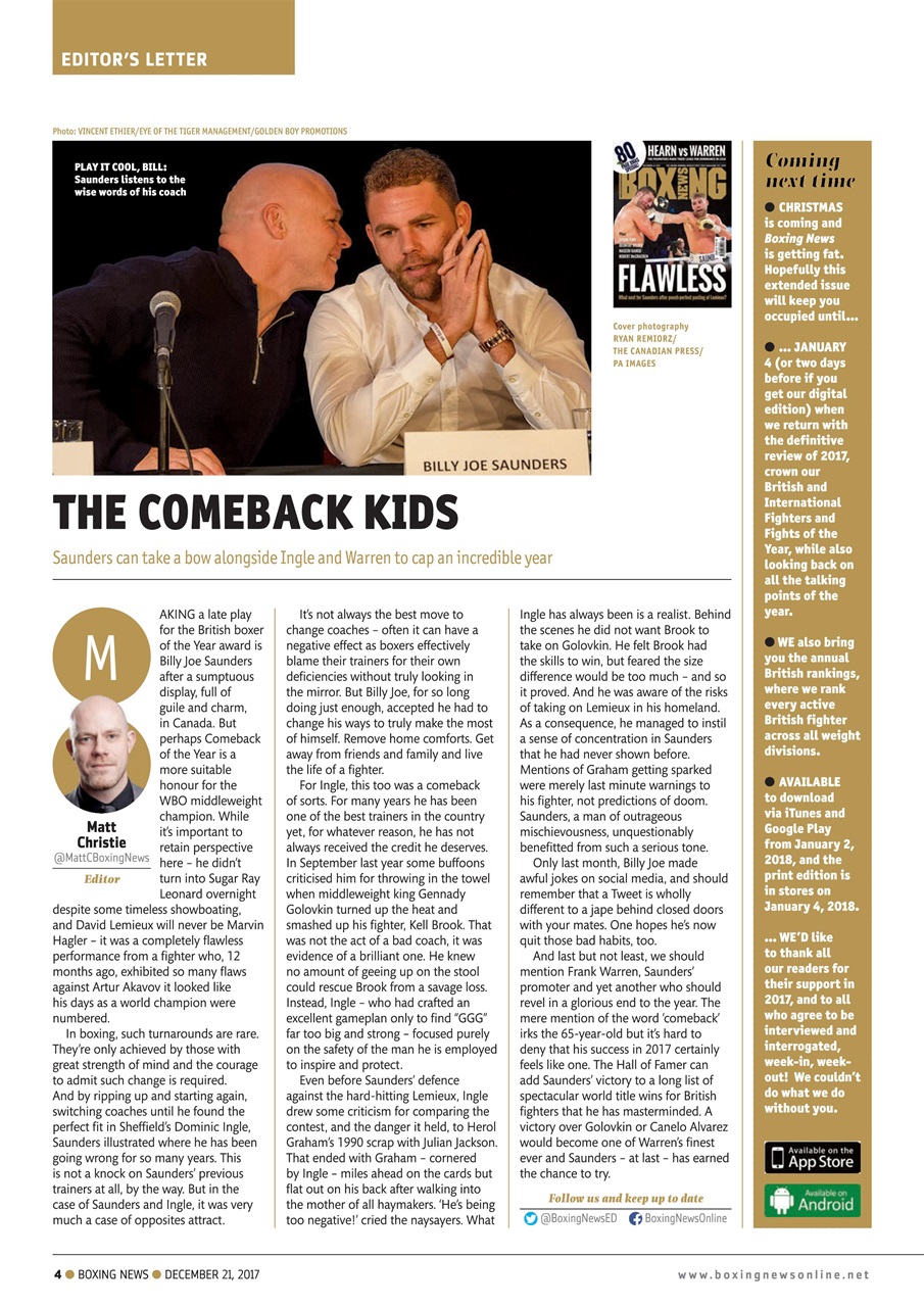 Boxing News Preview Pages