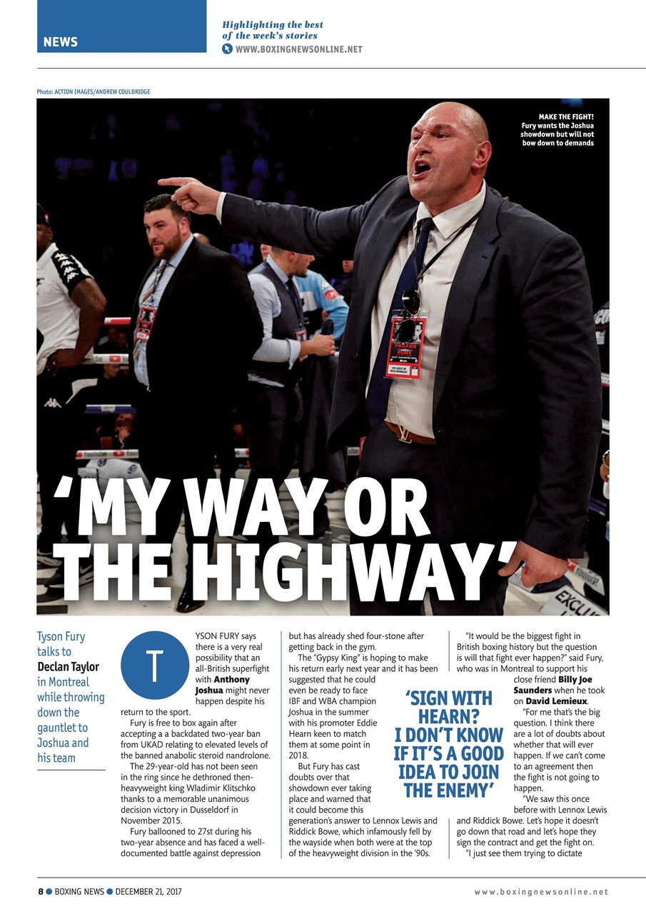 Boxing News Preview Pages