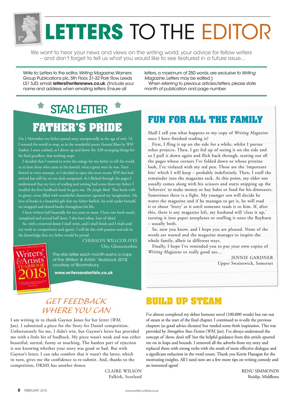 Writing Magazine Preview Pages