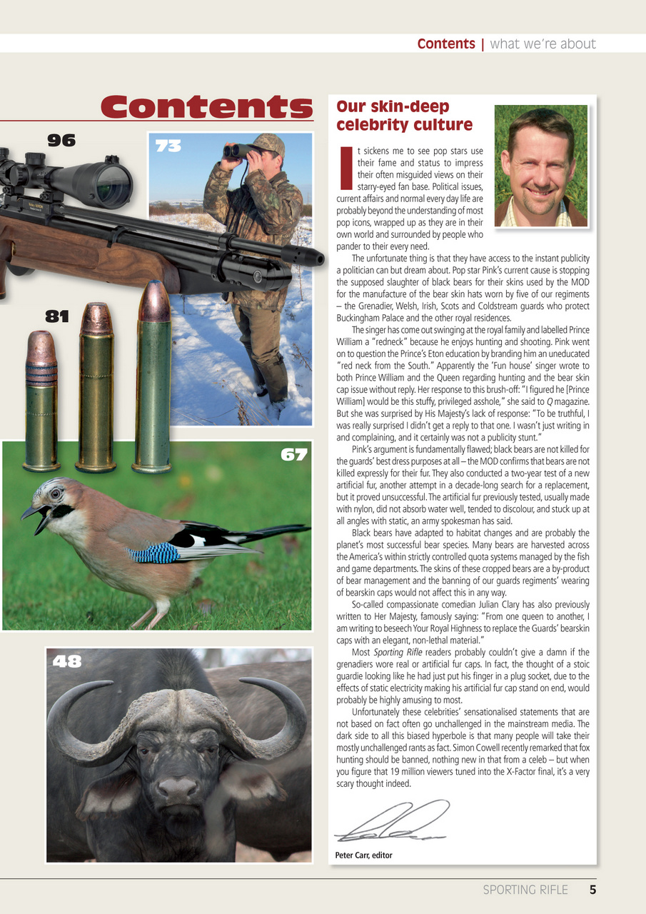 Sporting Rifle Preview Pages