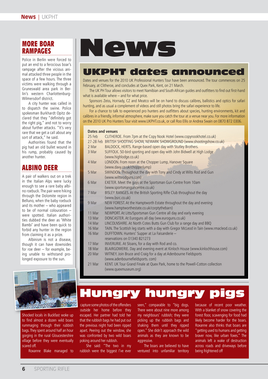 Sporting Rifle Preview Pages