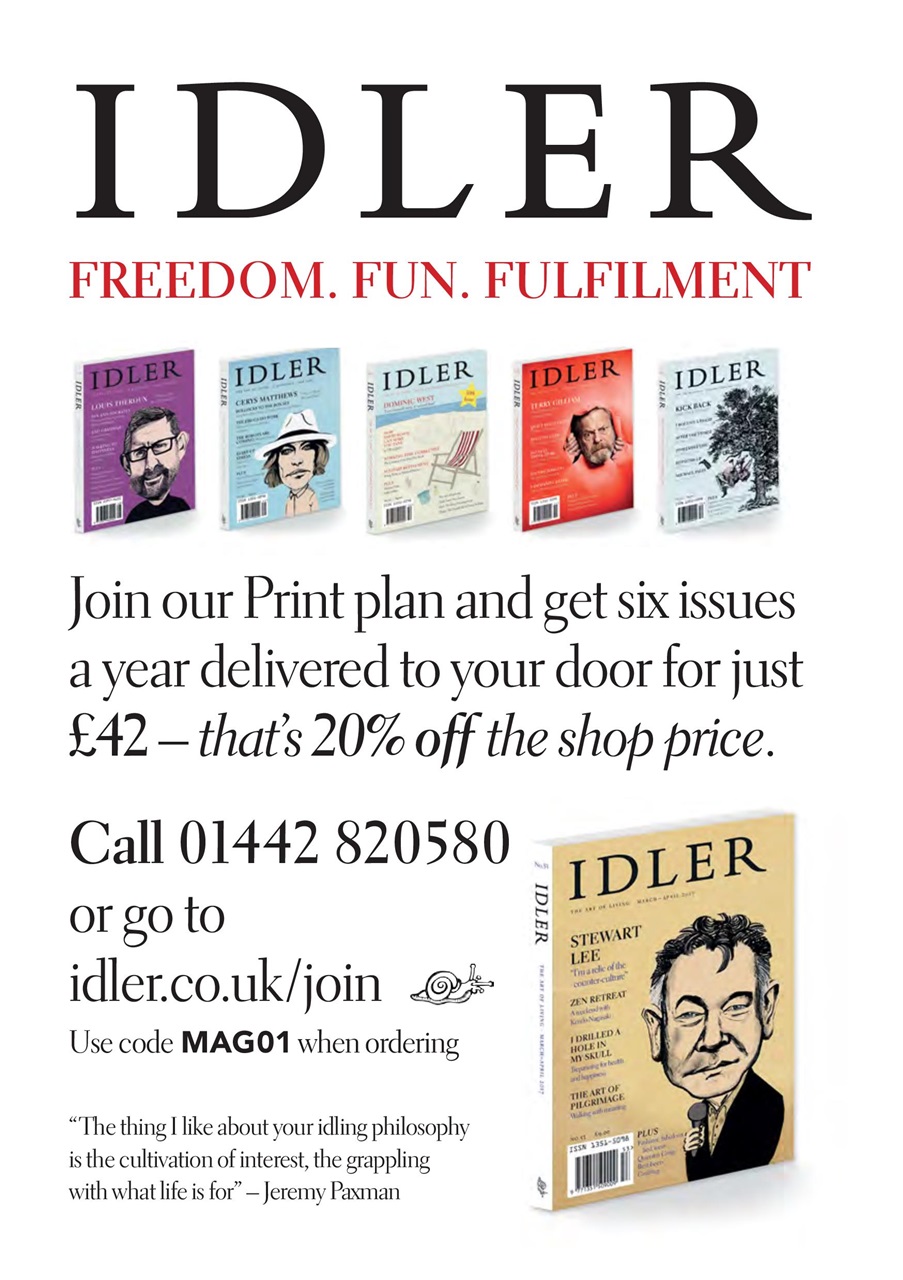 The Idler Magazine Preview Pages