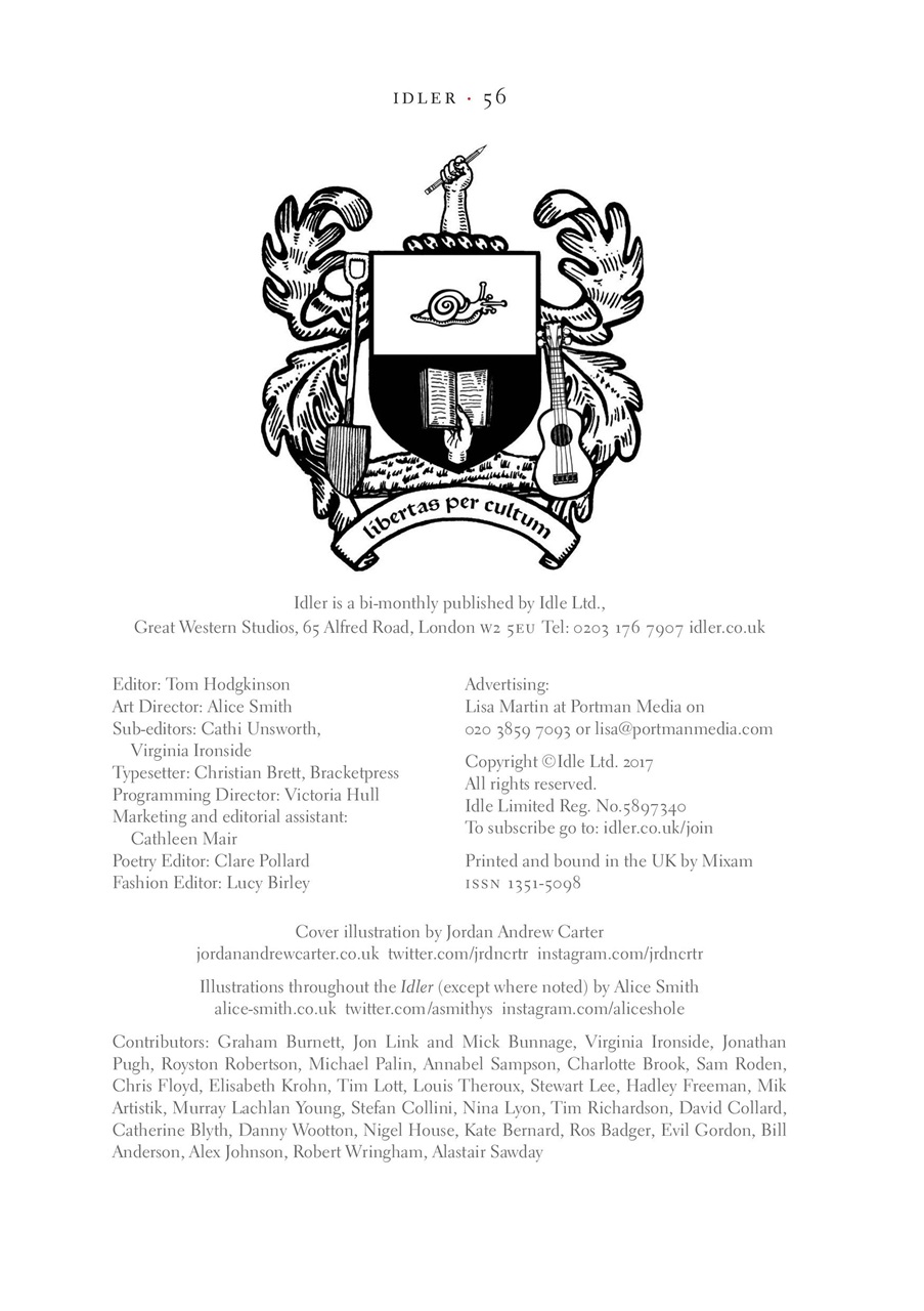 The Idler Magazine Preview Pages