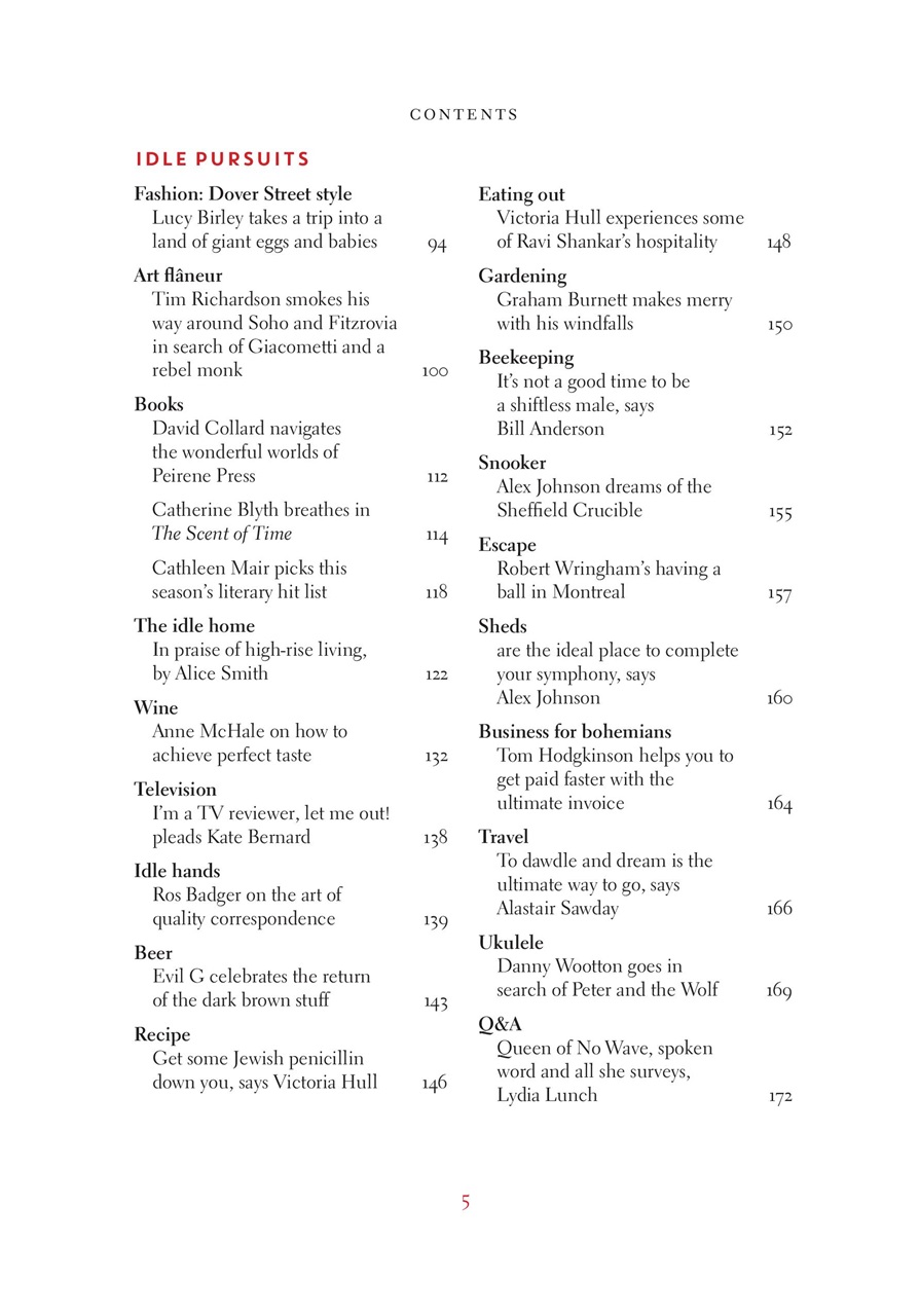 The Idler Magazine Preview Pages