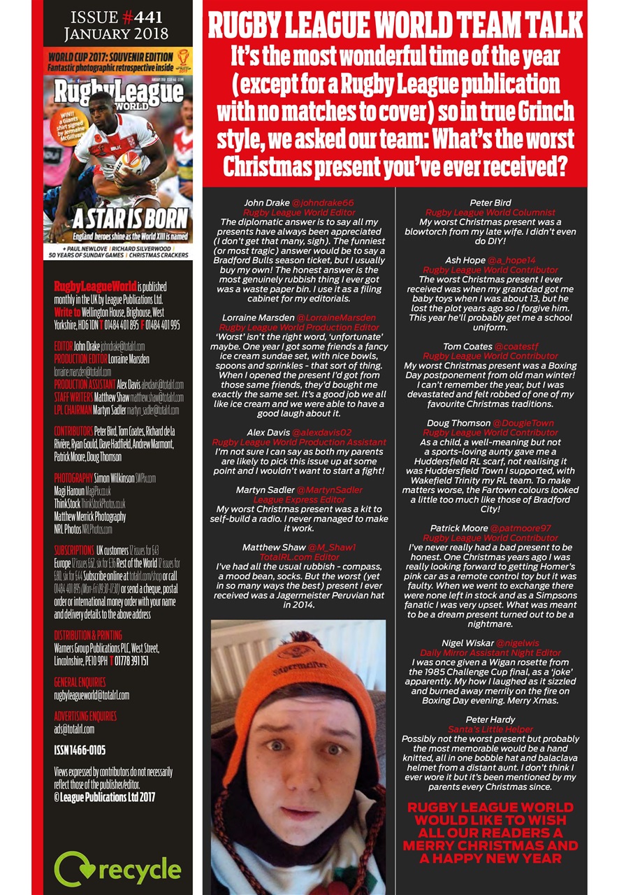 Rugby League World Preview Pages