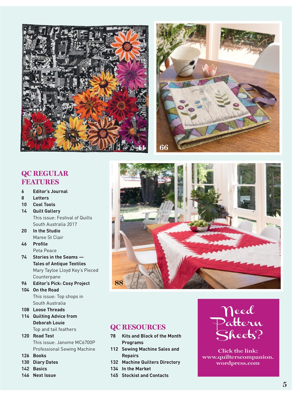 Quilters Companion Preview Pages