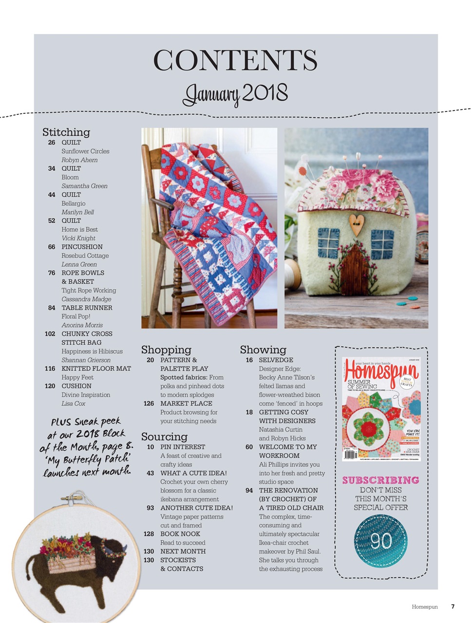 Homespun Preview Pages