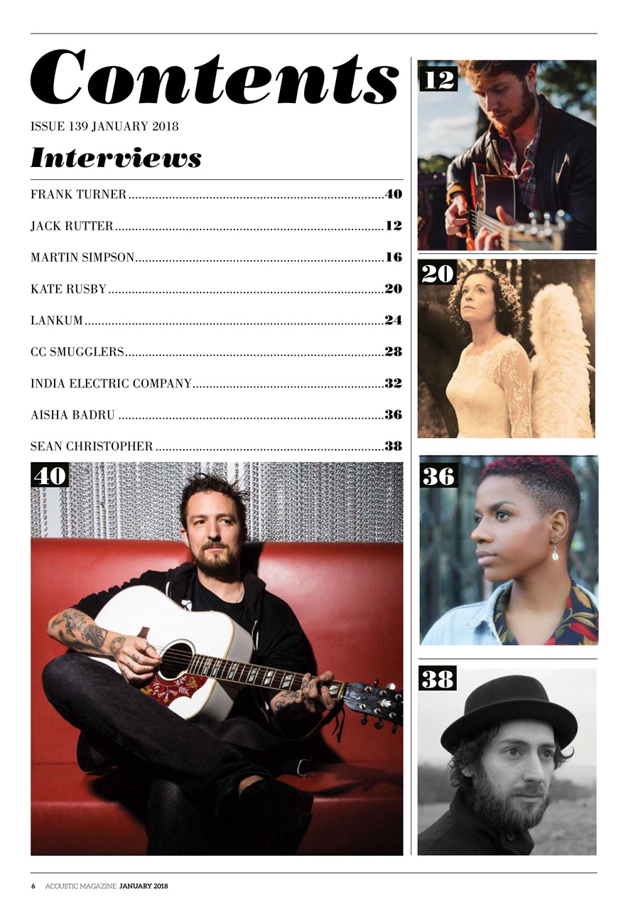 Acoustic Preview Pages