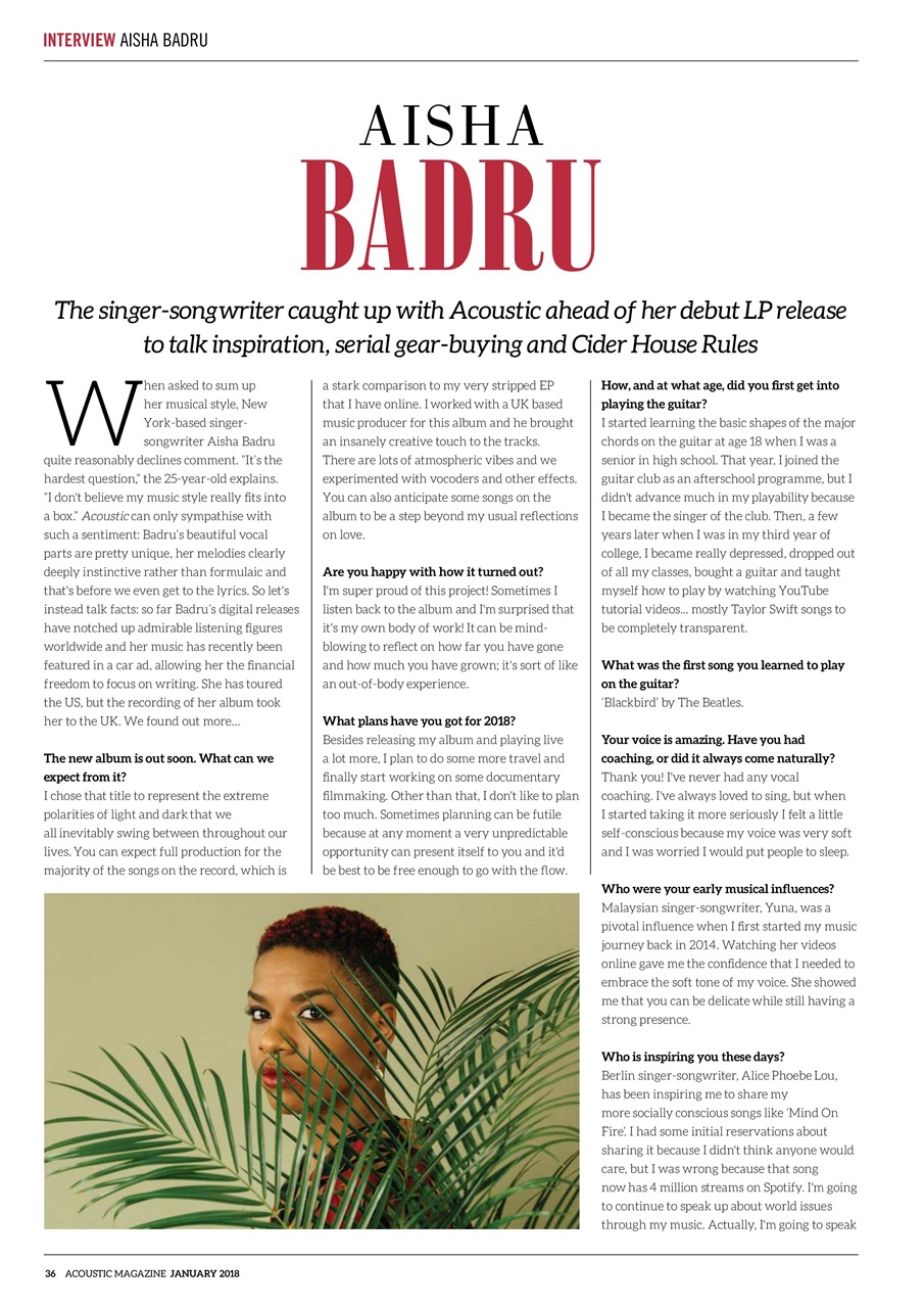 Acoustic Preview Pages