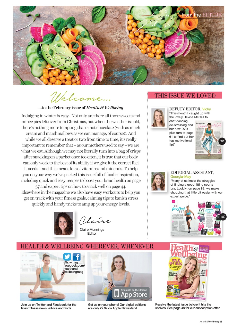 Health & Wellbeing Preview Pages