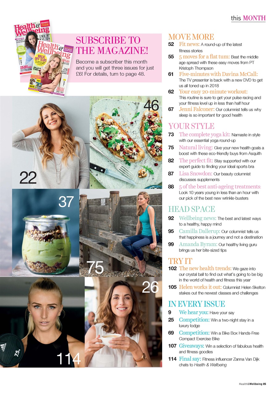 Health & Wellbeing Preview Pages