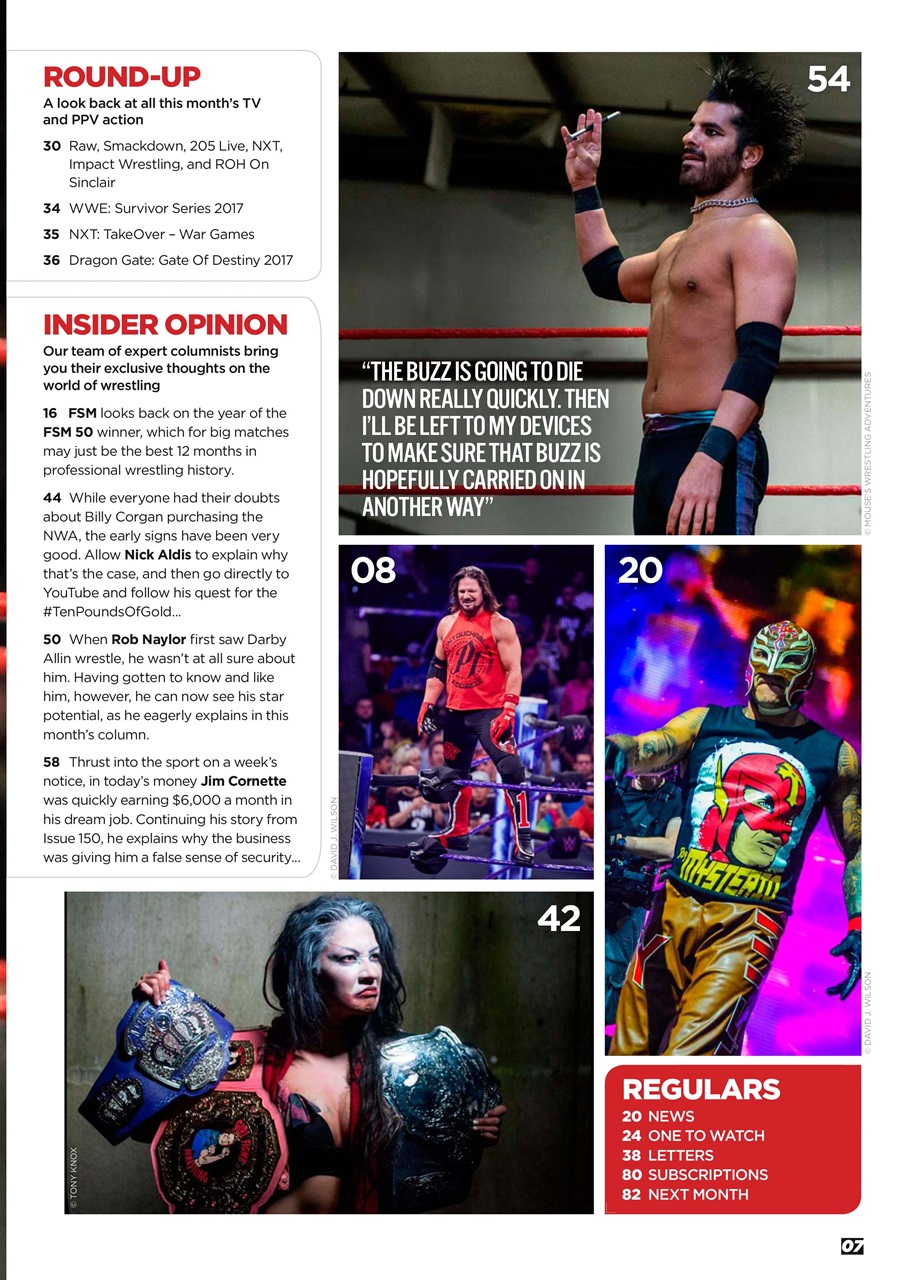 Wrestletalk Magazine Preview Pages