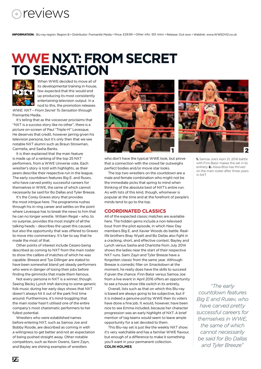 Wrestletalk Magazine Preview Pages