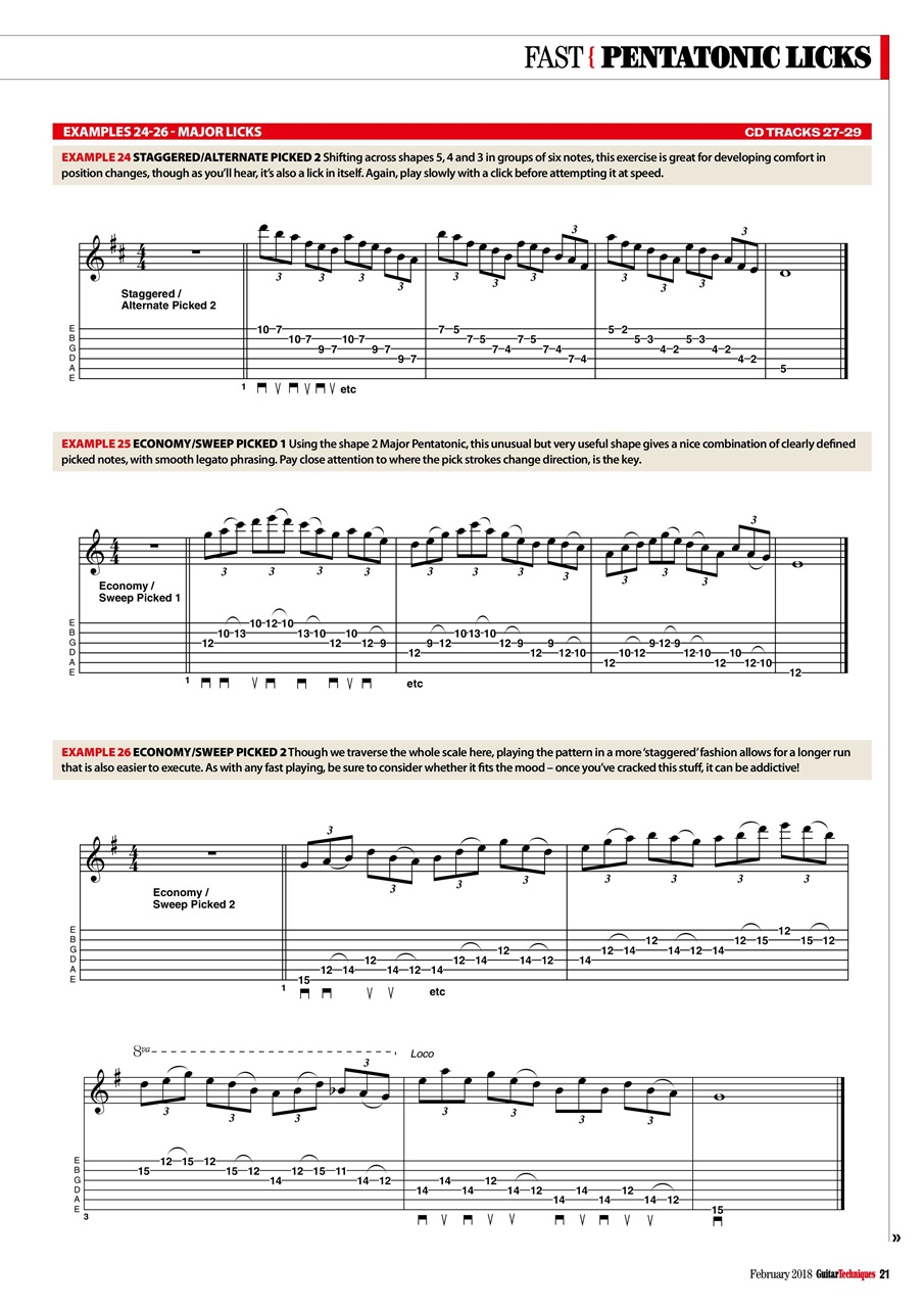 Guitar Techniques Preview Pages
