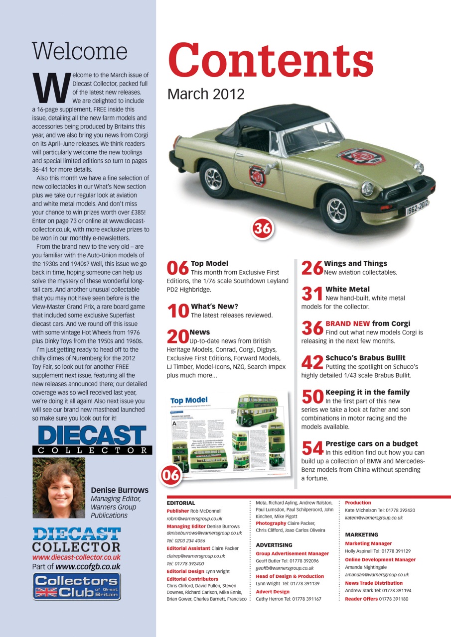 Diecast Collector Preview Pages