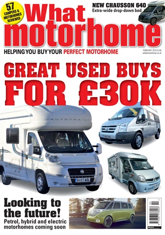 What Motorhome magazine issue Great Used Buys issue - February 2018