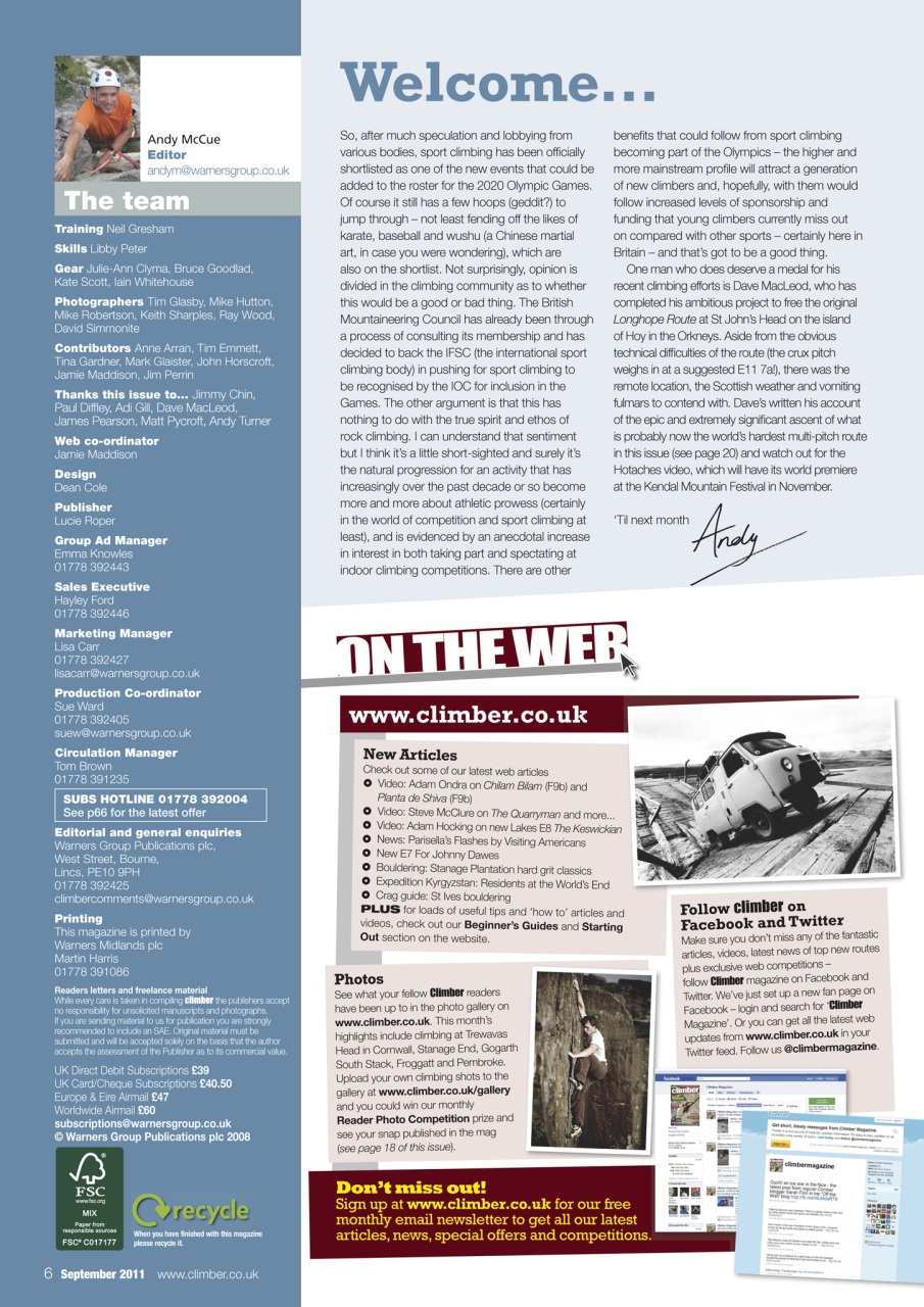 Climber Preview Pages