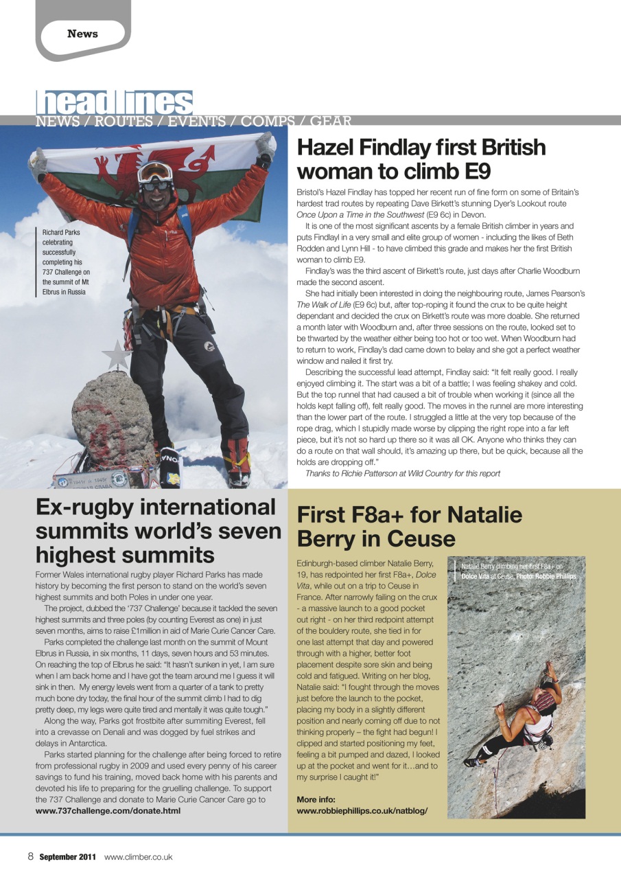 Climber Preview Pages