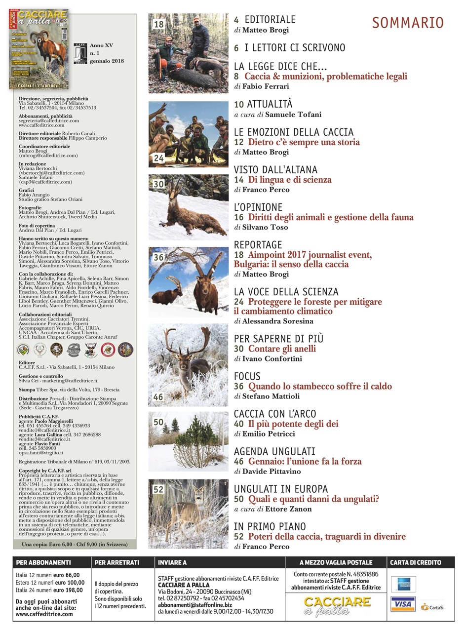 Caccia Magazine Preview Pages