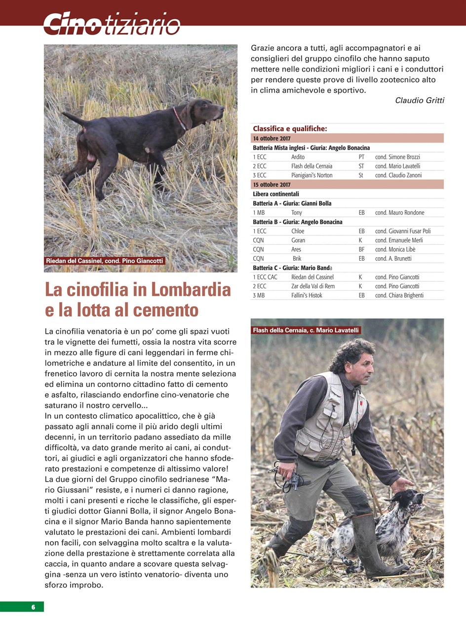 La Gazzetta Della Cinofilia Venatoria Preview Pages