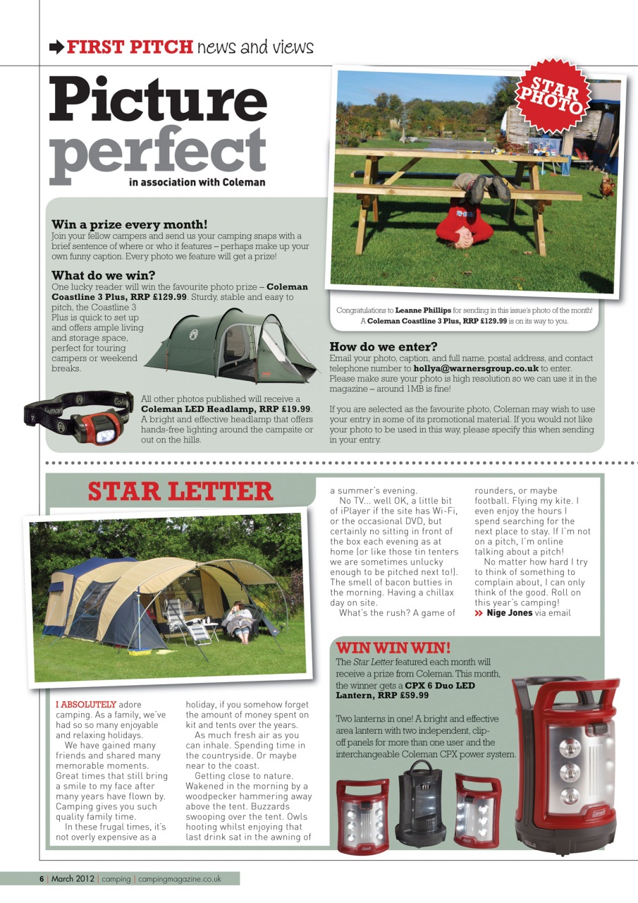 Camping Preview Pages