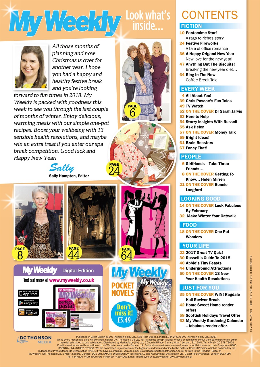 My Weekly Preview Pages