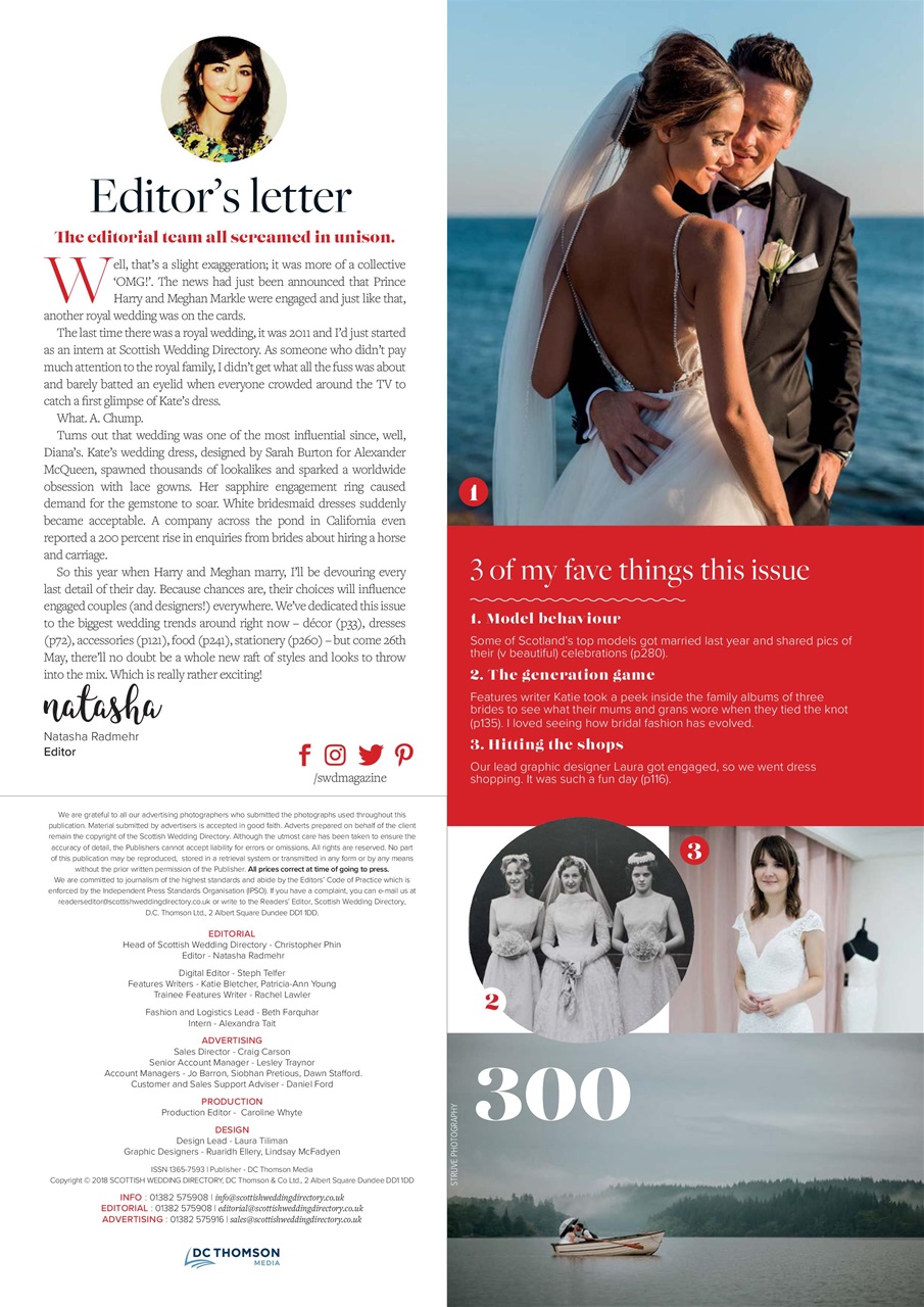 The Scottish Wedding Directory Preview Pages