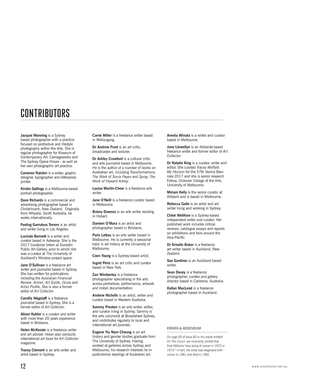 Art Collector Preview Pages