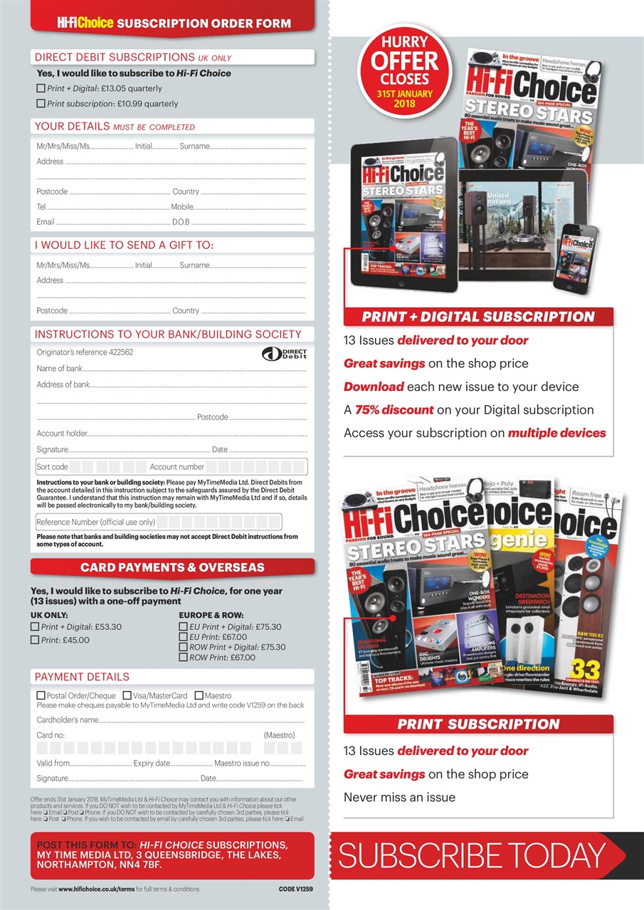 Hi-Fi Choice Preview Pages