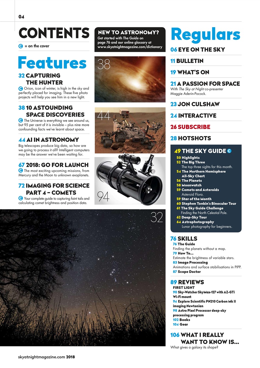 BBC Sky at Night Magazine Preview Pages