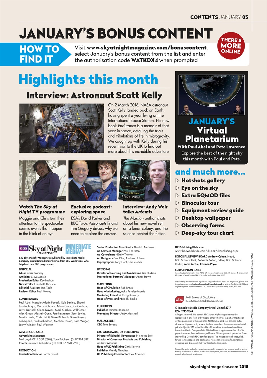 BBC Sky at Night Magazine Preview Pages