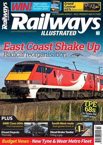 Railways Illustrated issue   February 2018